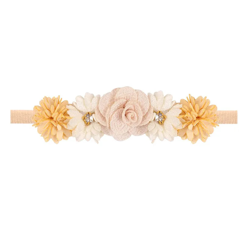 Baby Girl Newborn Elastic Flower Toddler Hair Band