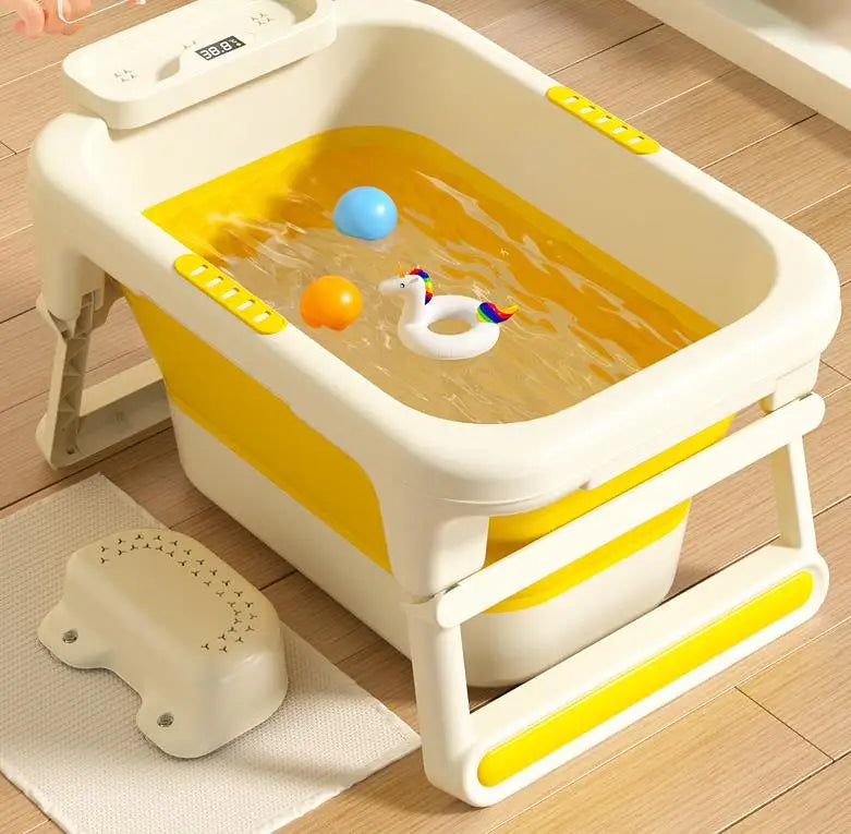 Sitting and lying baby bathtub, newborn baby supplies, children's bathtub, newborn bathtub, large bathtub combination