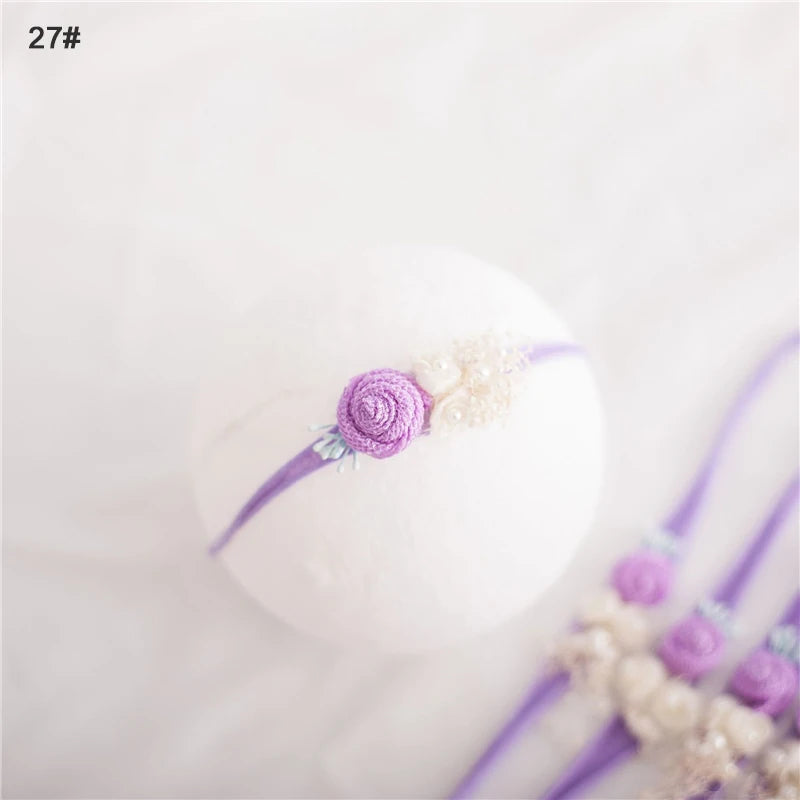 Baby Girl Headbands Bows Flowers Elastic Bebe Infant Hair Accessories for Newborn Photography Props Headwear
