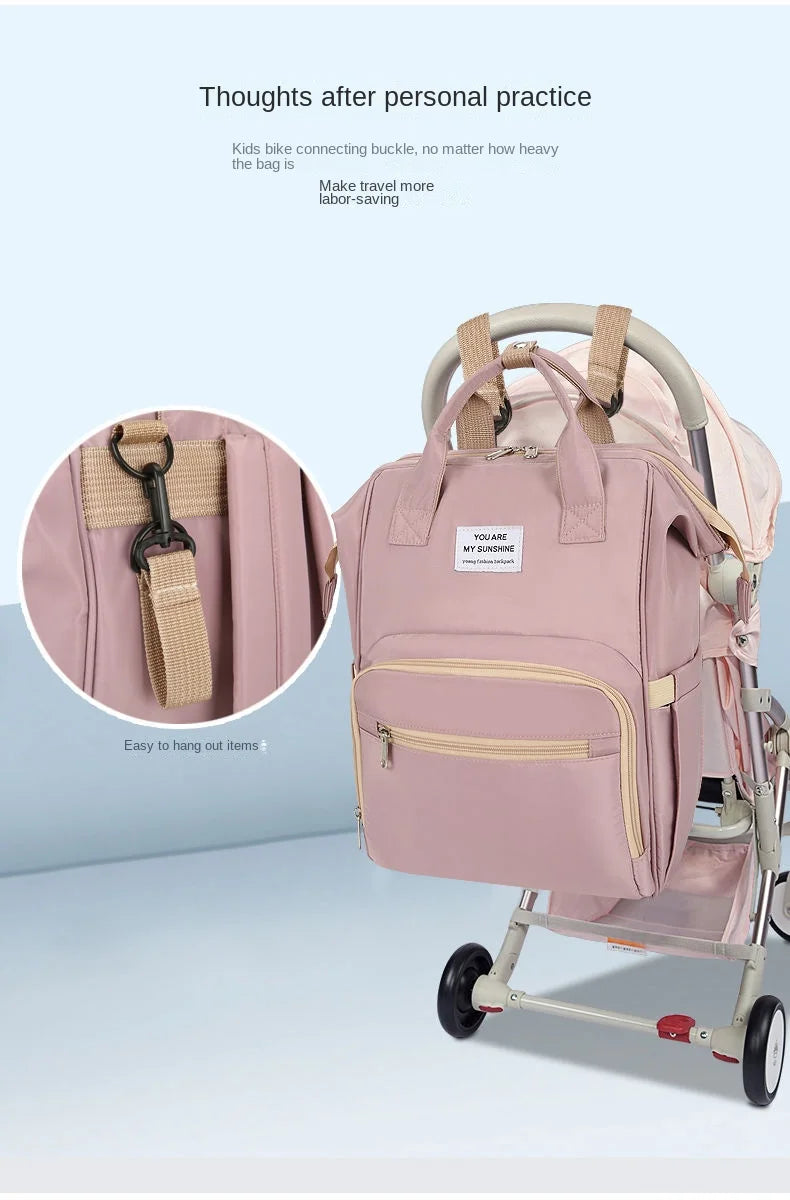 New Waterproof Maternity Bags Baby Mummy Diaper Bags Printed Nappy Bag Mom Backpack For Stroller Nursing Baby Care #Y