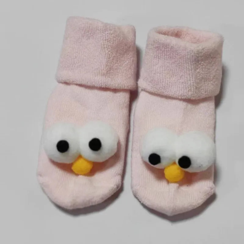 Cartoon big eyes baby socks