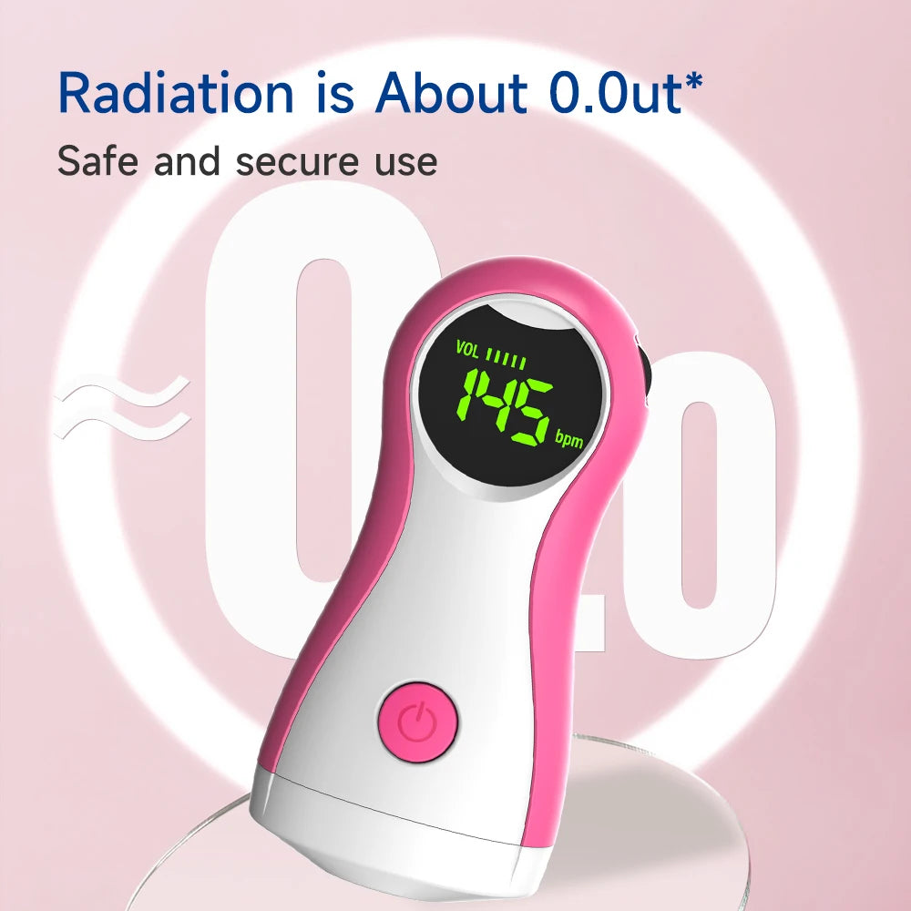 Portable Baby Heart Rate Monitor With Earphone For Pregnant Women
