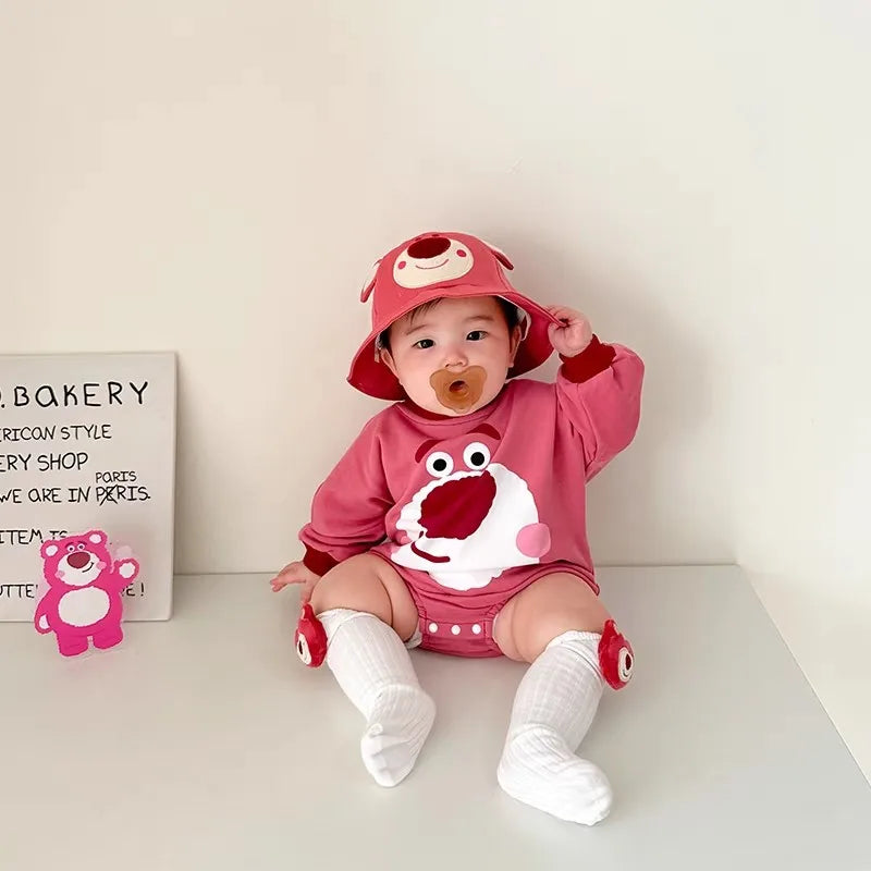 Bear Cute Baby Autumn Costume Cotton Disney Babies Bodysuits