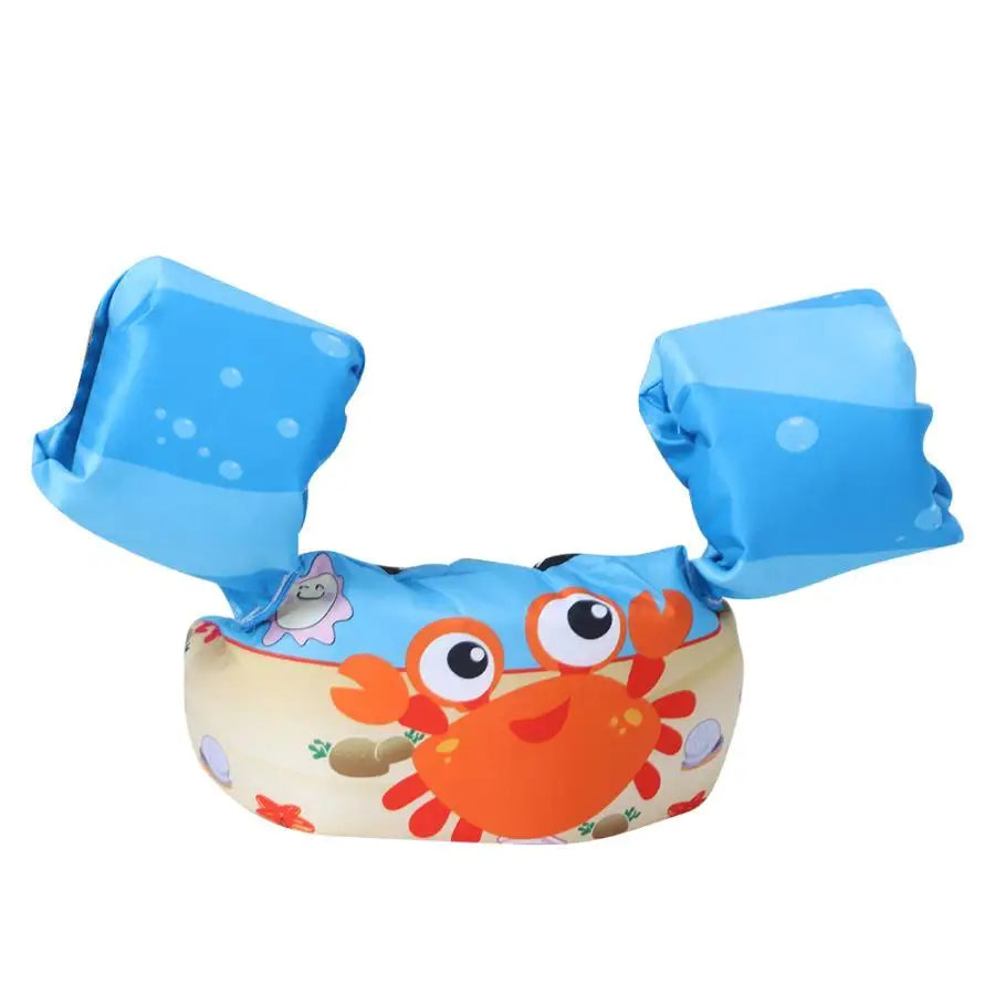 Cartoon Baby Float Arm Sleeve Life Jacket Swimsuit