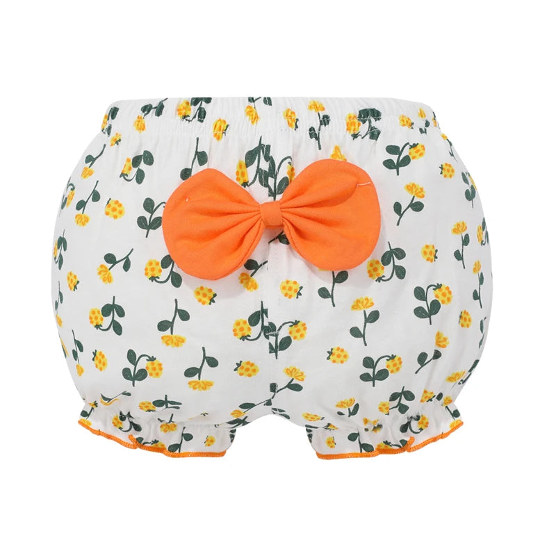Clearance 100%Cotton Baby Underpants Kids Girl Infant Fashion Stripe Bow Panties For Children High-Quality Shorts Gifts