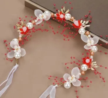 Baby Shooting Accessories Children Tire Hair Girls Princess Pink Headdress Flower Wreath Accessories Bebe Girl Headband