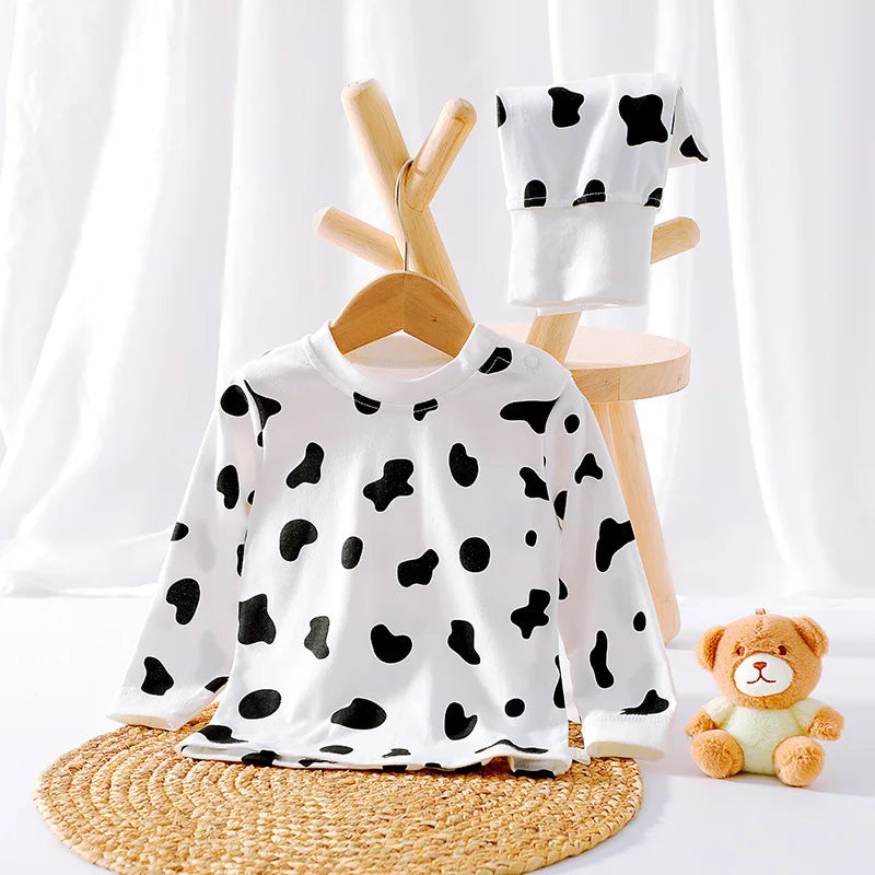 Cotton Underwear Set Infant Toddler Boy Girl Cartoon Printed 2 Pieces