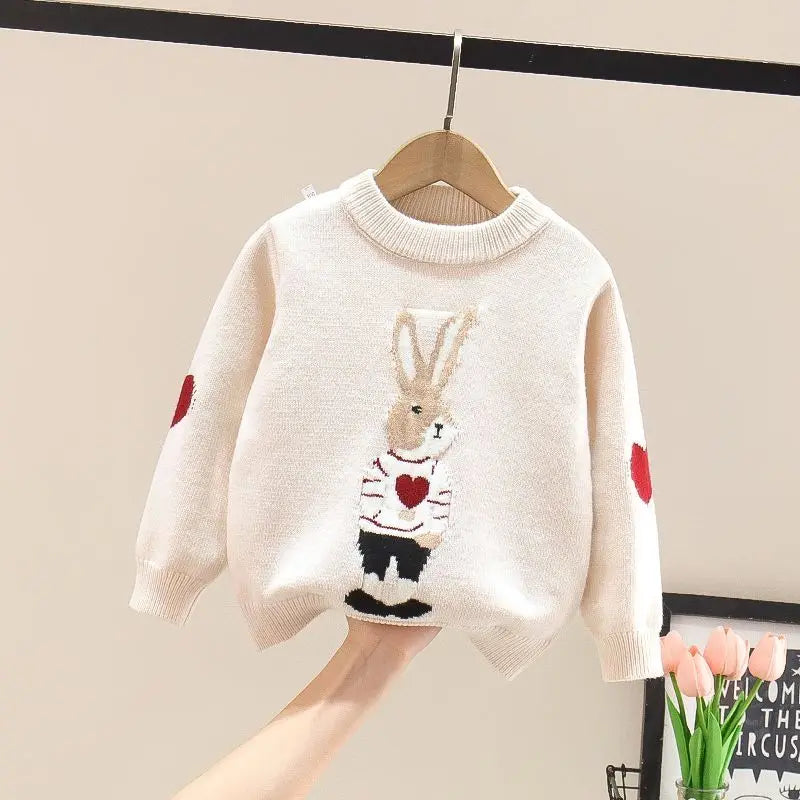 Mom Son Matching Family Jumper Mother And Daughter Sweater Children's Knitted Pullover Korean Parent-Child Autumn Winter Clothes