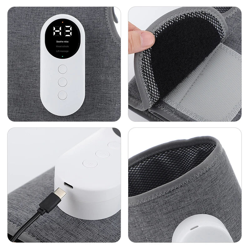 Leg Massager 360° Air Pressure Calf Massager Presotherapy Machine Household Massage Device Hot Compress Relax Leg Muscles