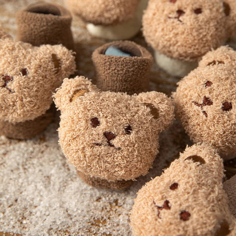 Cartoon Bear Baby Socks for Girl Boys Newborn