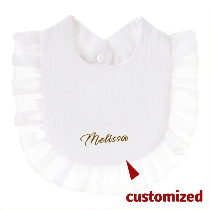 Baby Comforter Bibs Lace Cotton Newborn Accessories