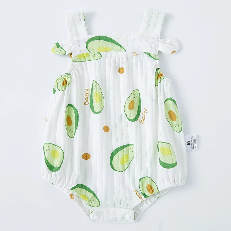 Newborn Baby Romper Straps Bodysuit 100% Cotton