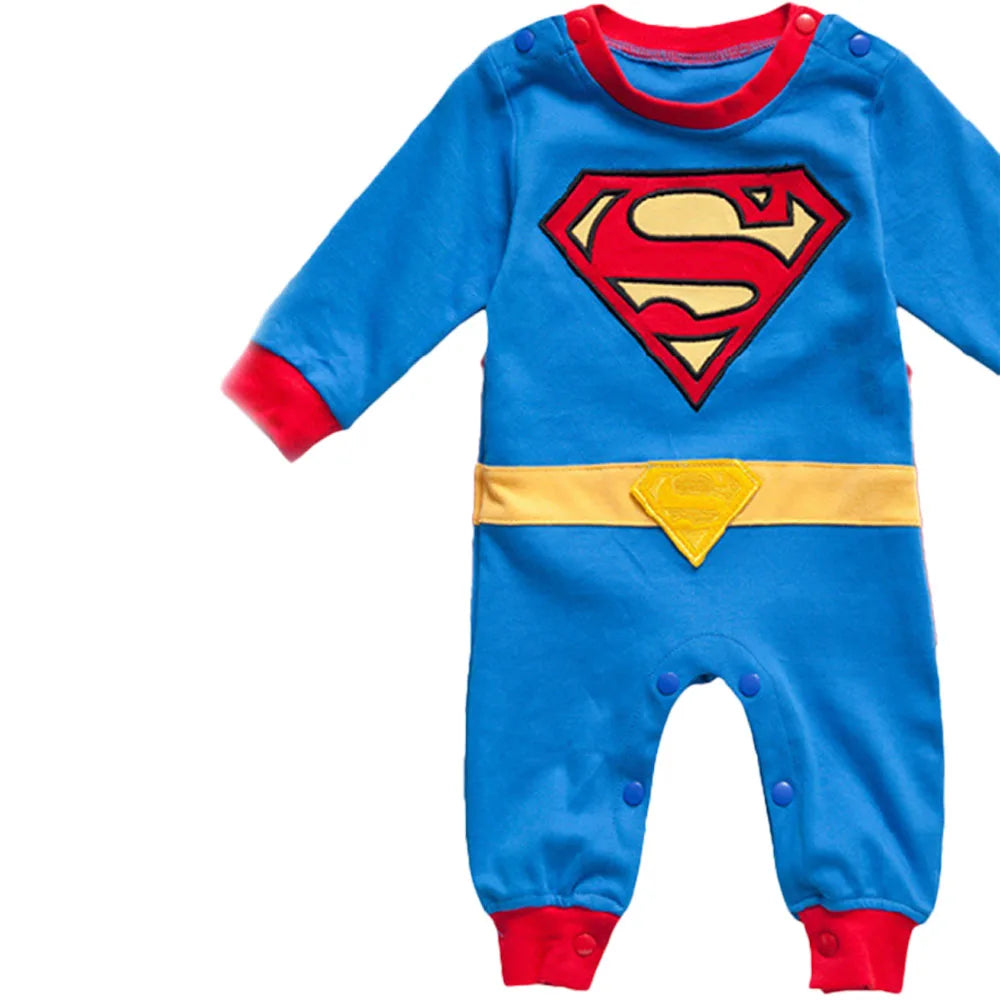 Baby Spiderman Romper Long Sleeve Bodysuit Infant Halloween Costume