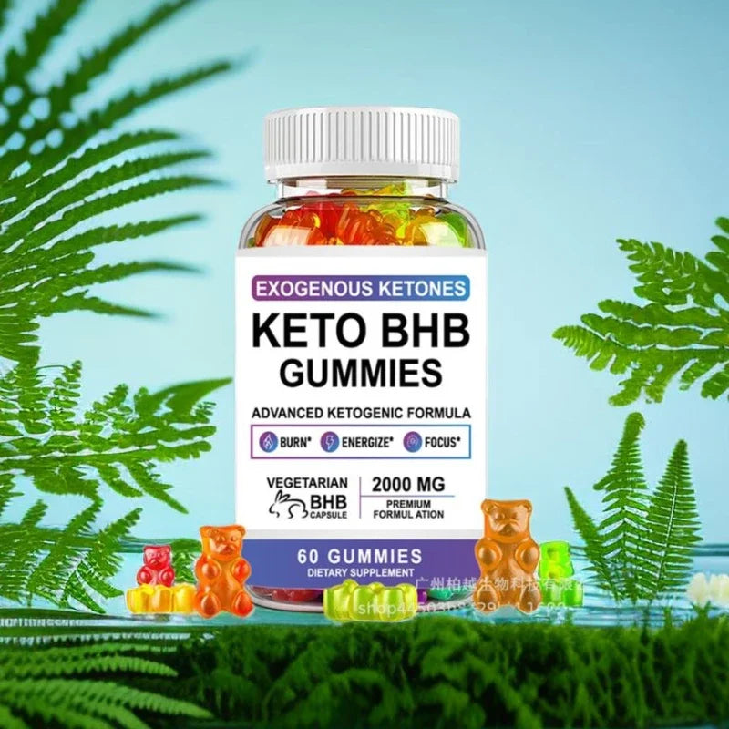 Ketogenic four-color gummy bear ketone for weight loss and fat metabolism control appetite, satiety and strong muscle mass