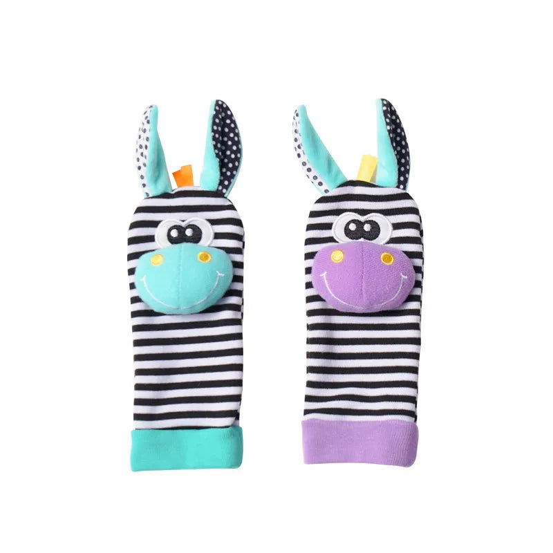 Baby Toys 0 6 12 Months Cute Stuffed Animals Baby Rattle Socks Wrist Baby Rattles Newborn Toys Make Sounds Games For Babies
