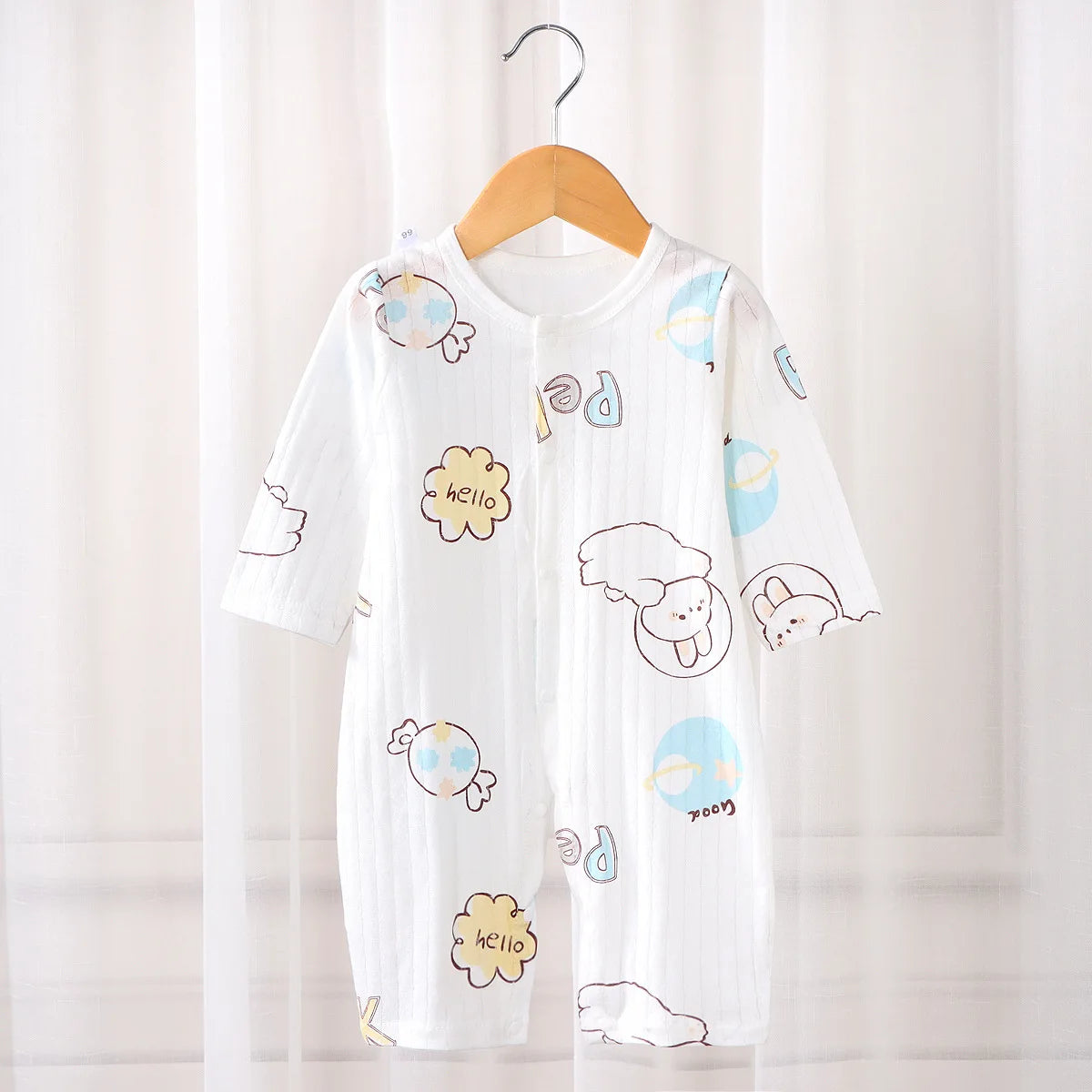 Baby Cotton Long-sleeved Sleepwear Clothing