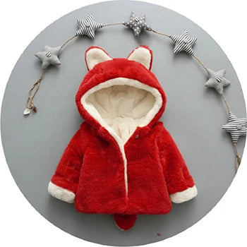 Baby Plush Jacket Cute Rabbit Ears