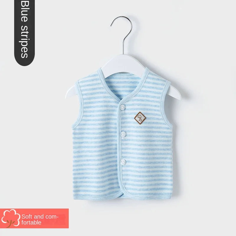 Baby Vest Spring and Autumn Thin Cotton Girls' Clothes