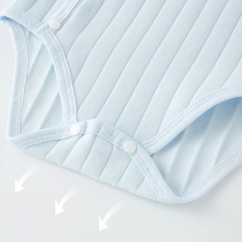 Baby Clothes Romper for Newborns Bodysuit Children's Clothing Bottoming clothes baby suede cotton long-sleeved triangle harness