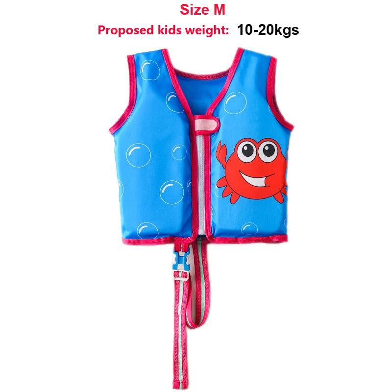 Baby Swim Buoyant Vest Kids Learn Swimming Aids Swim Trainer Child Life Jacket Boy Girl Cute Swimsuit Swimming Pool Accessories