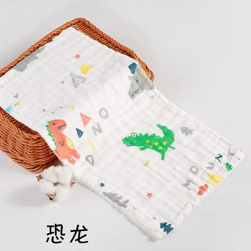 Baby Saliva Towel, 6-layer Gauze Square Towel, Pure Cotton Baby Handkerchief, Newborn Bath Towel, Facial Towel burp cloth