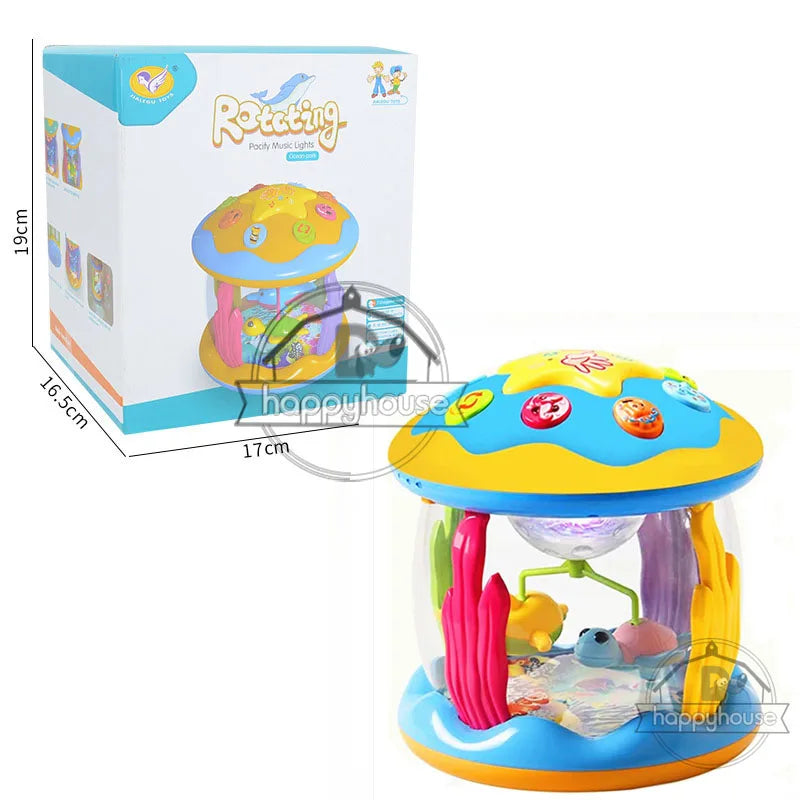 Baby Toys 6 0 12 Months Musical Toy Babies Ocean Rotary Projector Montessori Early Educational Toys with Music Light Kids 1 2 3