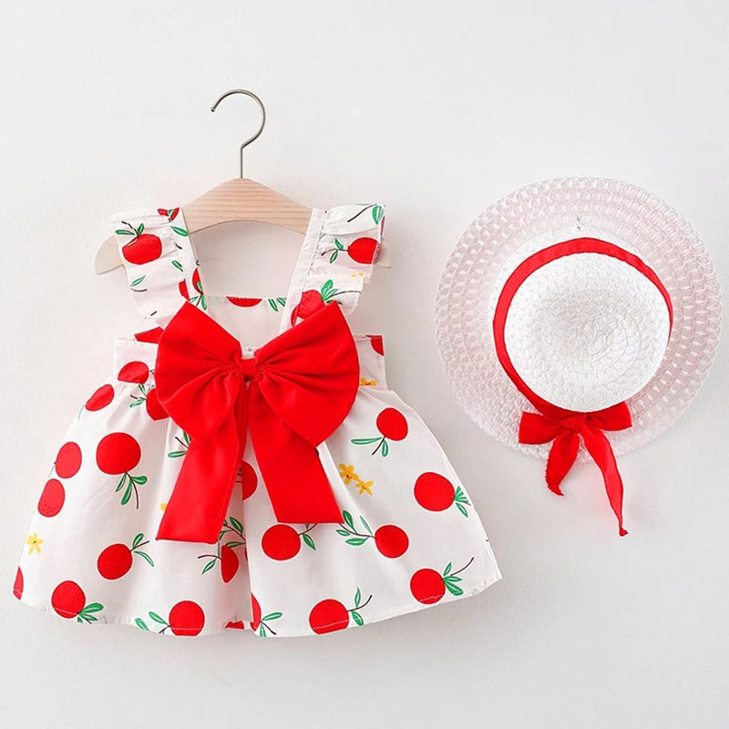 Baby Girls Dresses Summer Dress Newborn Toddler Children Clothes Kids Princess Party Fashion Outfit 1 2 3 Year Dresses Bow Dot