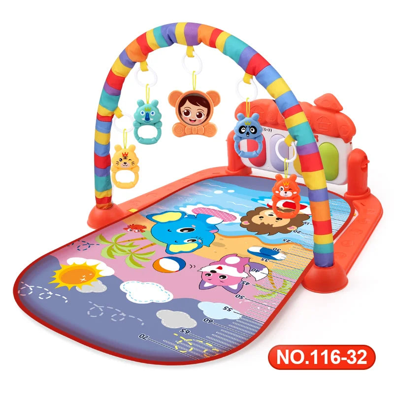 Baby Music Rack Play Mat Playmat Piano Keyboard Puzzle Carpet Gym Crawling Activity Rug Early Educational Toy For Infant Gift