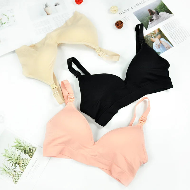 Nursing Bra Cotton Wire Free Sleep Underwear