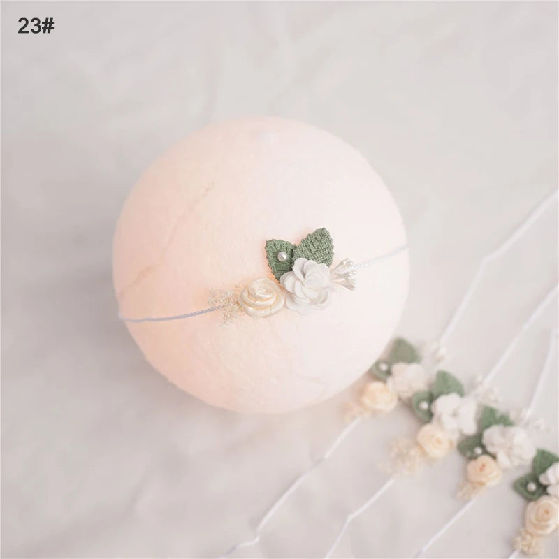 Baby Girl Headbands Bows Flowers Elastic Bebe Infant Hair Accessories for Newborn Photography Props Headwear