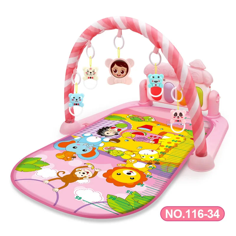 Baby Music Rack Play Mat Playmat Piano Keyboard Puzzle Carpet Gym Crawling Activity Rug Early Educational Toy For Infant Gift