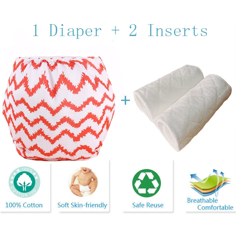 Baby Diaper Reusable Cloth Diaper Cove Adjustalbe Baby Nappies Waterproof Newborn Cloth Diapers Pocket
