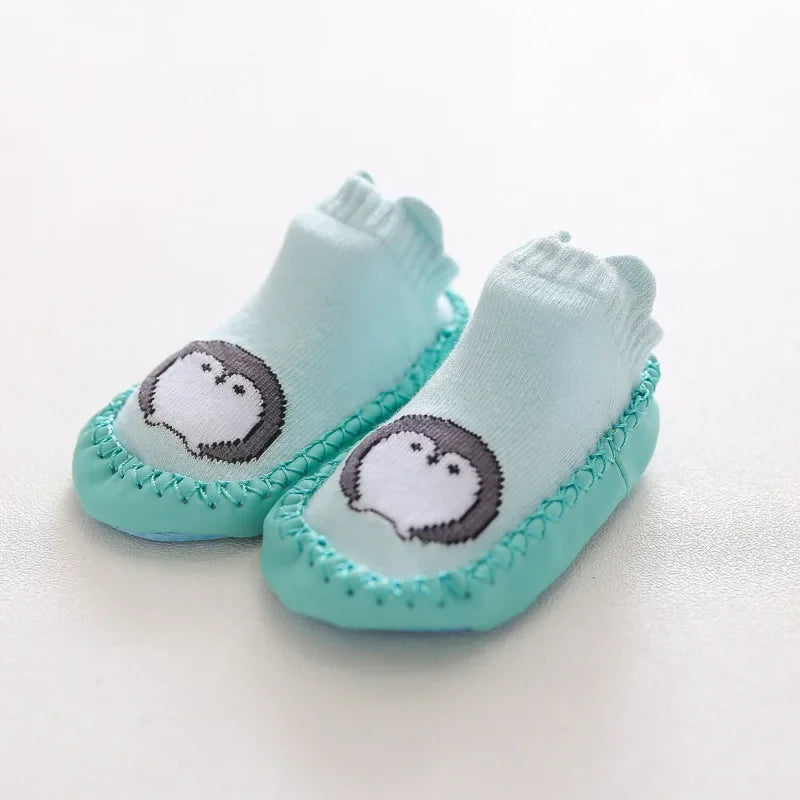 Baby Socks Shoes Infant Color Matching Cute Cartoon Kids Baby Shoes Doll Children Floor Sneaker Toddler Soft Soled First Walkers
