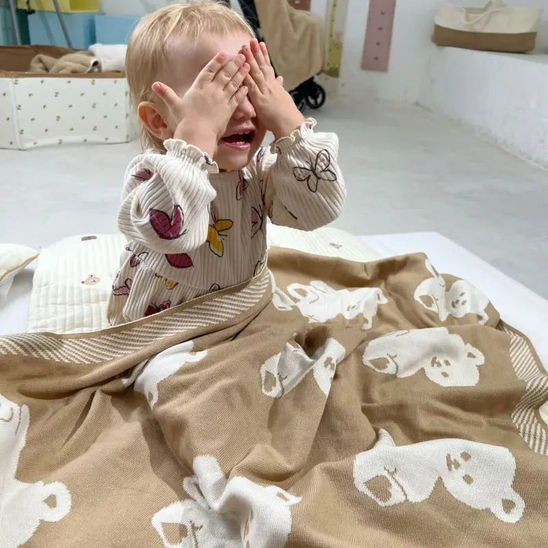 Newborn Blanket Autumn Winter Cotton Thickened Soft Skin Baby Warm Bed Sheet Sleeping Outdoor Baby Stroller Windproof Quilt