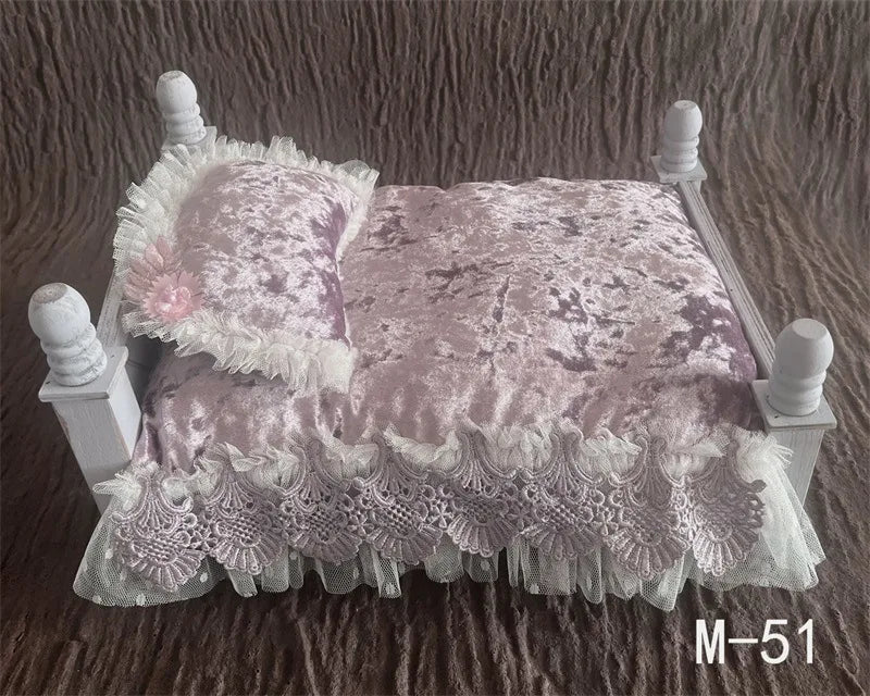 Newborn Photography Props Lace Retro Baby Mattress