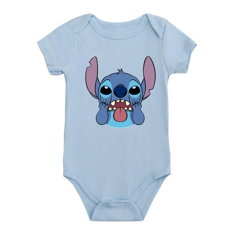 Cotton Newborn Baby Cute Disney Lilo & Stitch Bodysuit