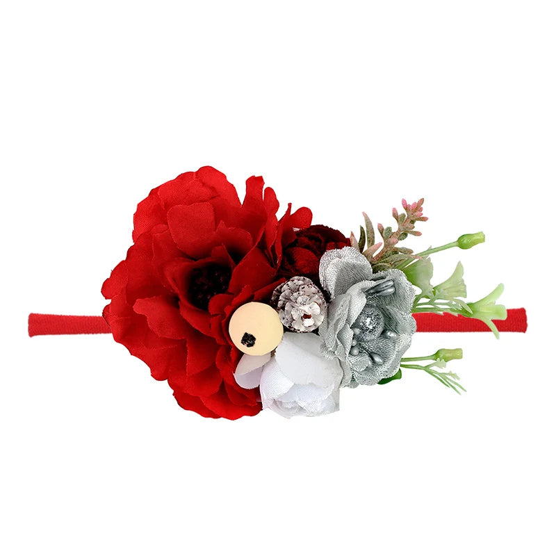 Baby Girl Newborn Elastic Flower Toddler Hair Band