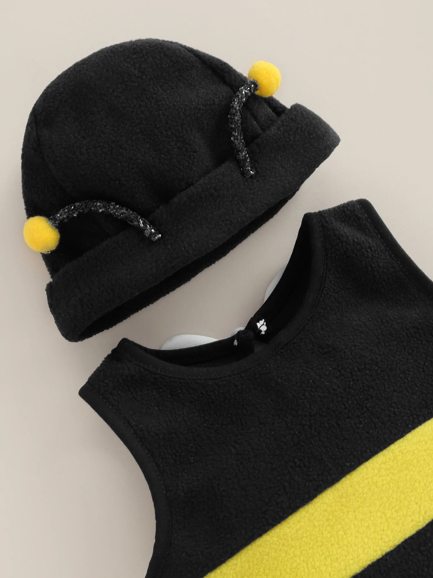 Newborn Baby Cute Bumblebee Custome with Hat 2Pcs 12-18 Months