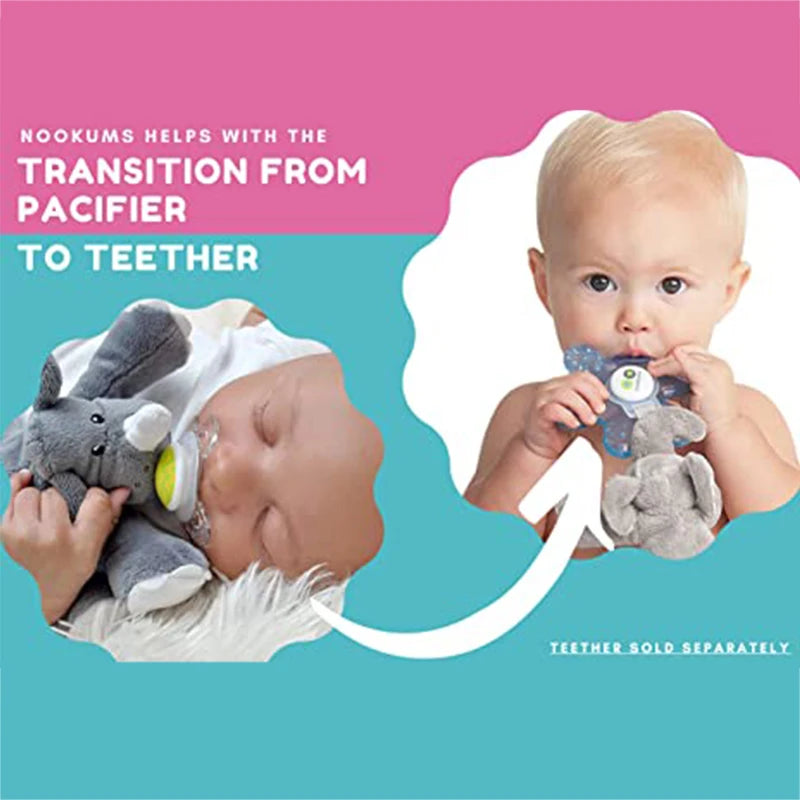 Baby Pacifier Silicone Cute Cartoon Animals Shape Pacifier Detachable Doll