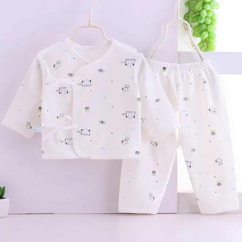 Cotton Tops+Pant 2Pcs Set Soft Underwear