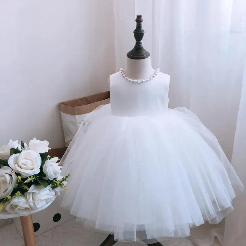 Newborn Clothes Princess Dresses for Baby Girls 1 Year Birthday Christmas Dress Baptism Wedding Party Cake Lace Gown Vestidos