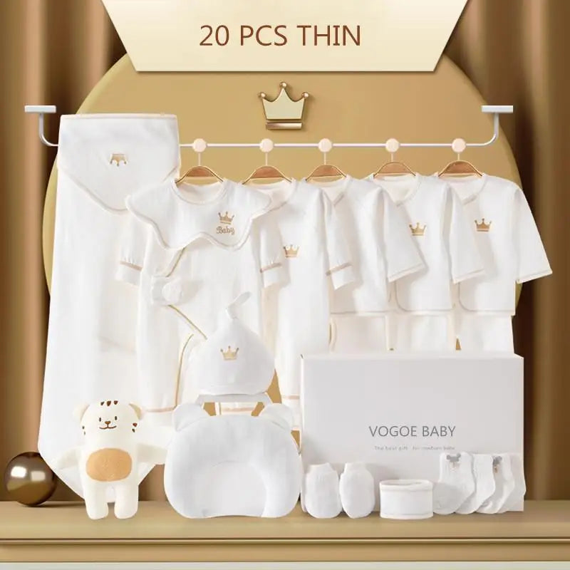 Newborn Baby Clothing Set 15/17/18/20 pieces/0-6 Months 100% Cotton