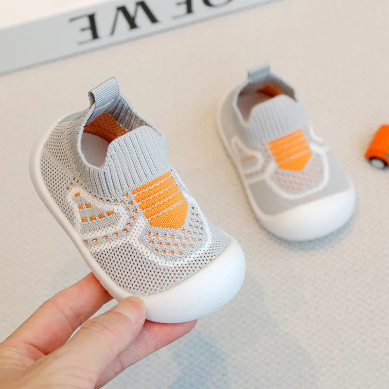 Baby Flat Toddler Shoes First Non-slip Cute Cotton Shoes