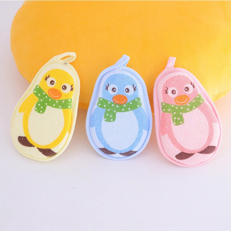 Cartoon Baby Bath Sponge Shower Cleaning Brush