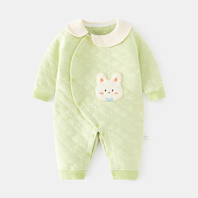 Baby warm jumpsuit for boys and girls autumn and winter boneless jumpsuit for newborns crawling suit baby clothes  아기롬퍼
