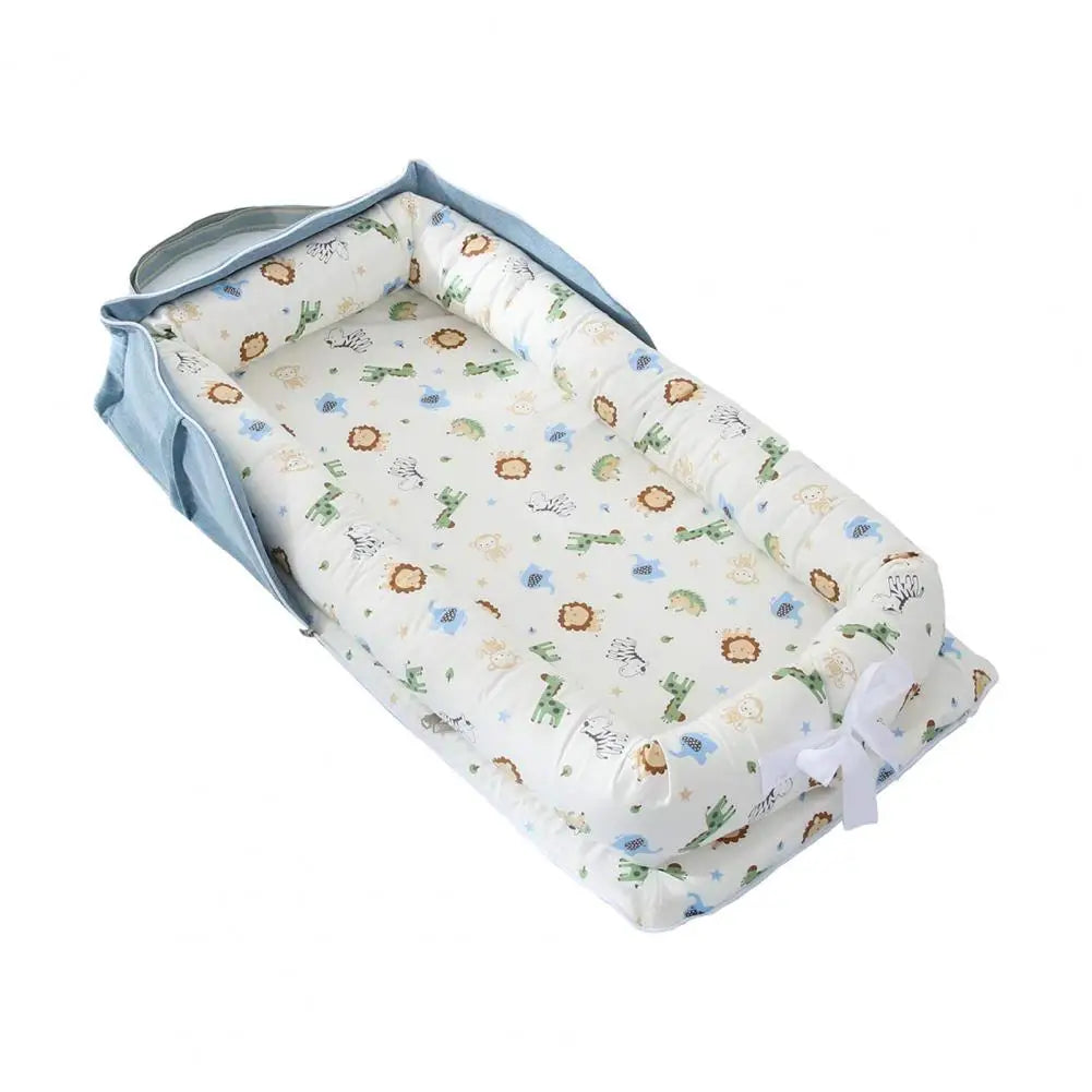 Baby Shower Gift Idea Portable Foldable Baby Nest Adjustable Breathable Sleeping Bed for Infants 0-24 Months Shower for Baby