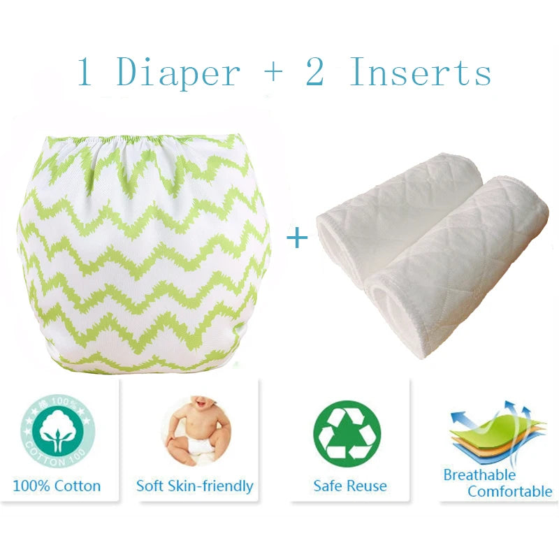 Baby Diaper Reusable Cloth Diaper Cove Adjustalbe Baby Nappies Waterproof Newborn Cloth Diapers Pocket