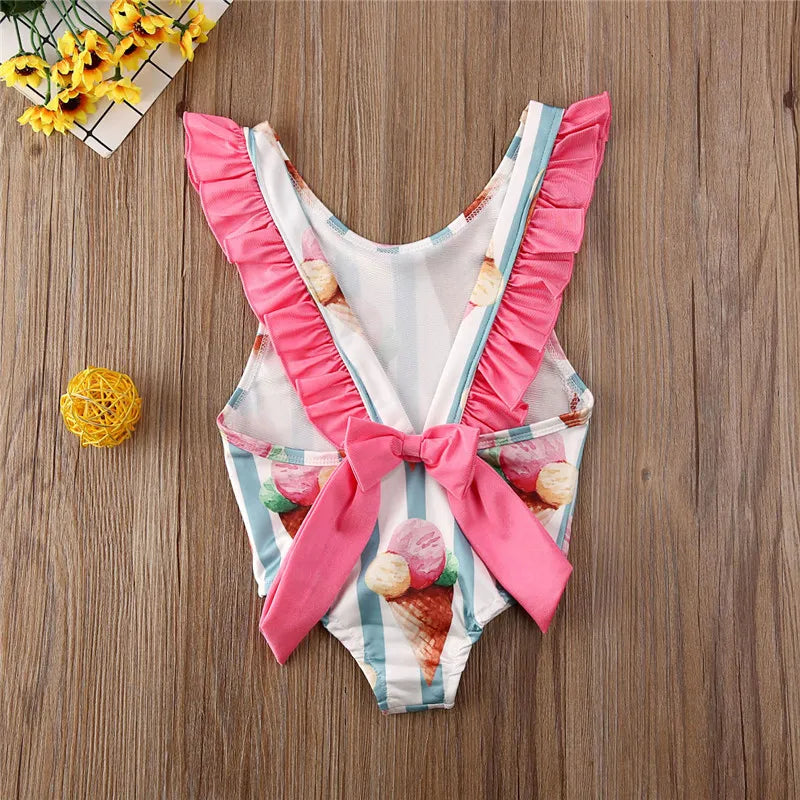 Toddler Girls Swimsuit For Kids 1-4 Year