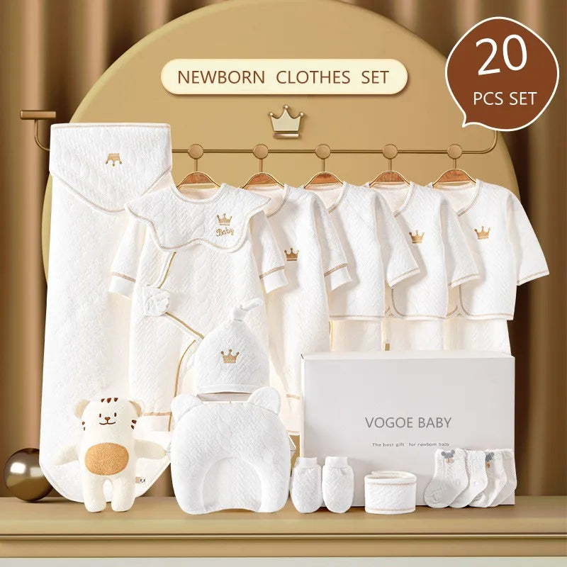 Newborn Baby Clothing Set 15/17/18/20 pieces/0-6 Months 100% Cotton