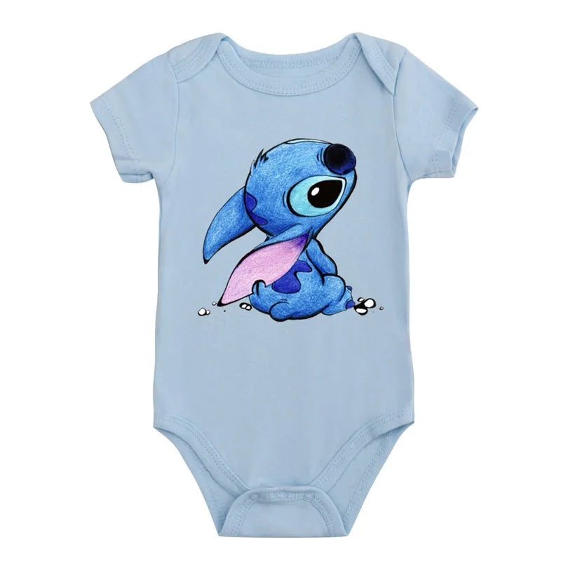 Cotton Newborn Baby Cute Disney Lilo & Stitch Bodysuit